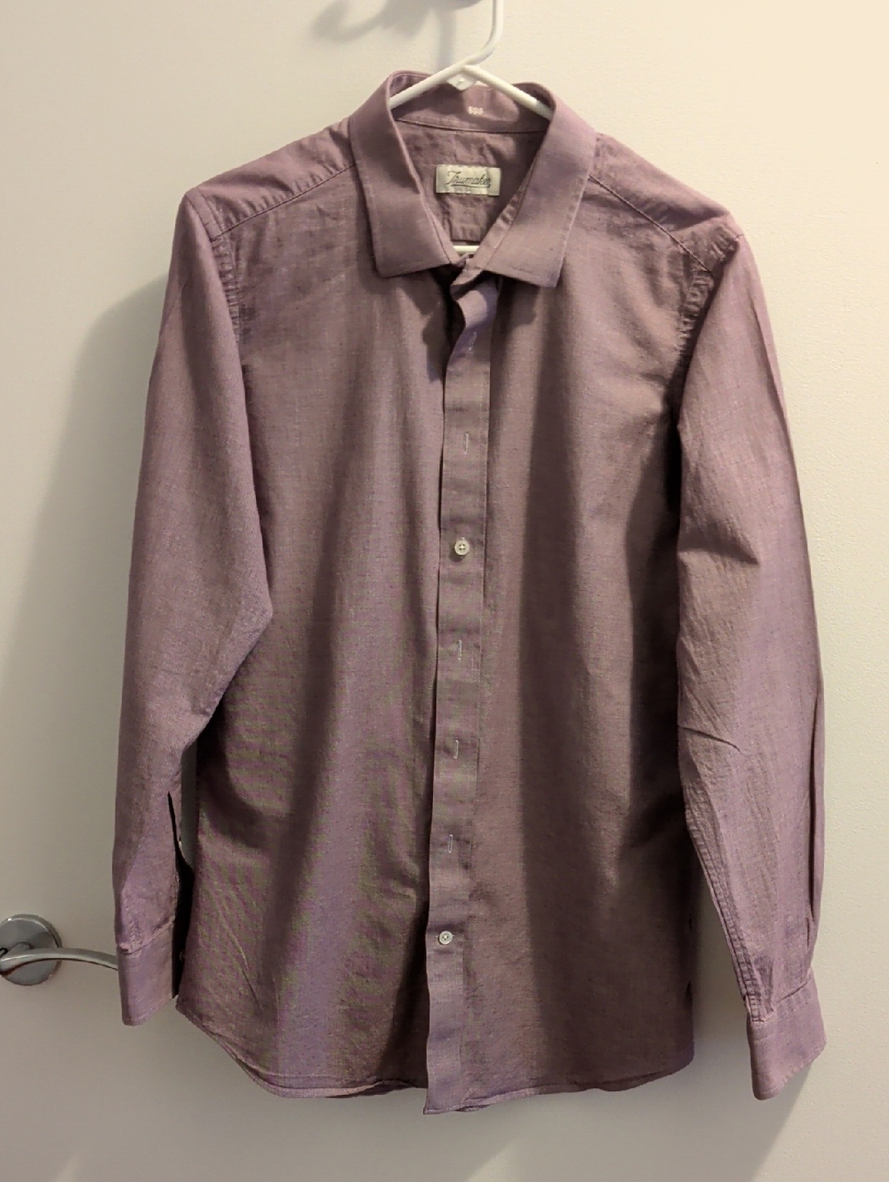 Long-Sleeve Dress Shirt in Dusty Lavender